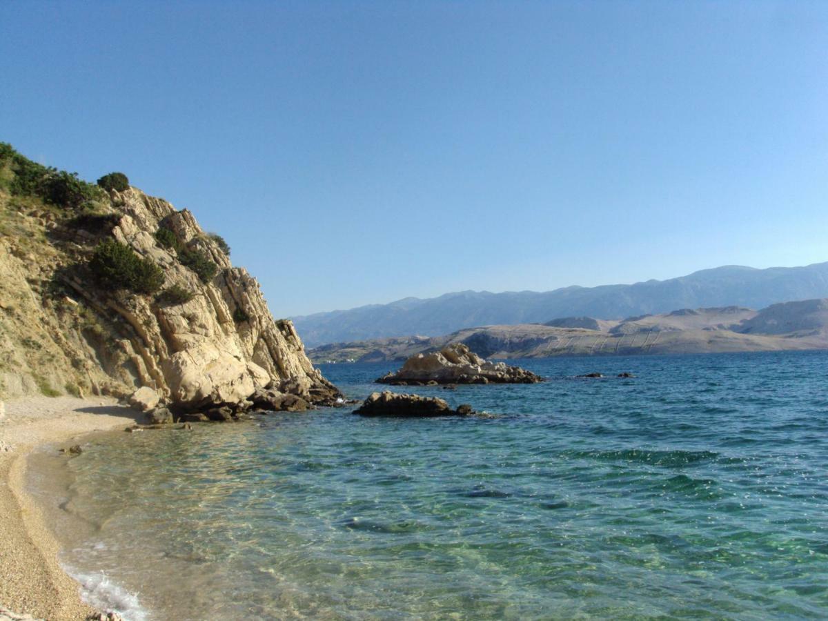 Villa Galeb Pag - At The Main Beach باغ المظهر الخارجي الصورة